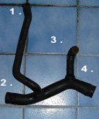 Serpentine hose layout